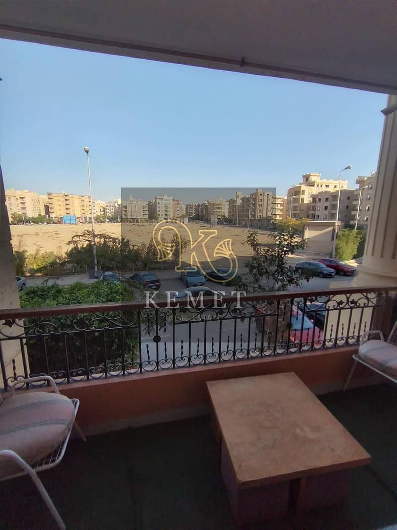 Apartment for sale, ready to move, 210 meters, super luxurious view garden, finished in Banafseg - New Cairo 1