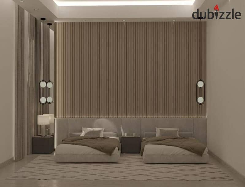 A 185-square-meter apartment with hotel-quality finishing, offering the highest investment return in the heart of Sheikh Zayed 2