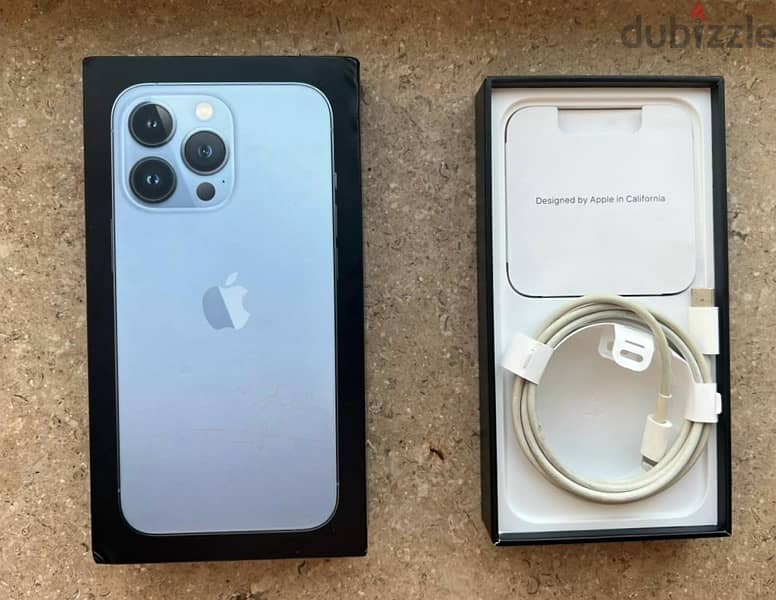 Mobile iPhone 13 Pro 128 Blue, موبايل ايفون ١٣ برو ١٢٨ لبني 1