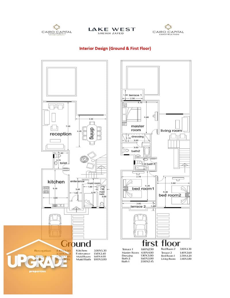 Corner Townhouse Villa, 265 sqm, Immediate Delivery, Direct on Beverly Hills, Lake West Compound 1, on Waslet  Dahshour 1