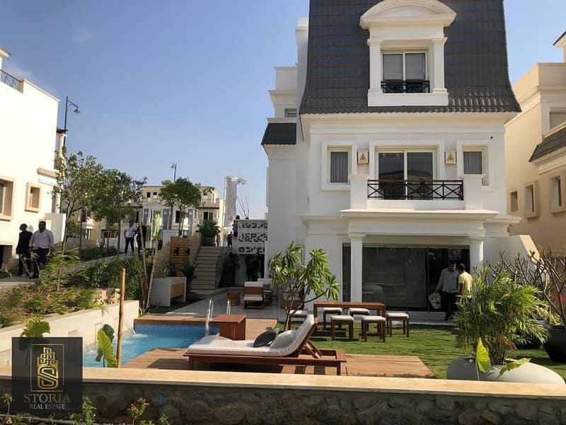 Villa for sale in the "KingsWay" Mountain View project, 6 October, in installments 6