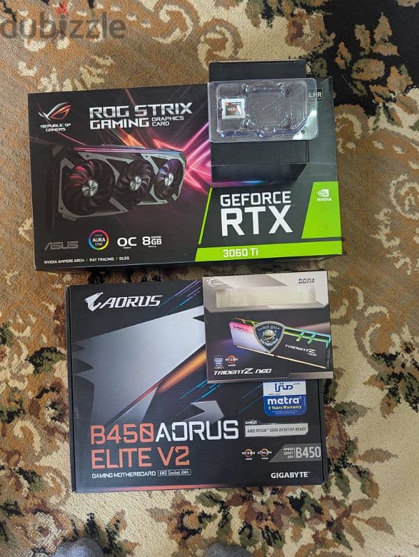 Bundle without storage or case RTX3060ti 3