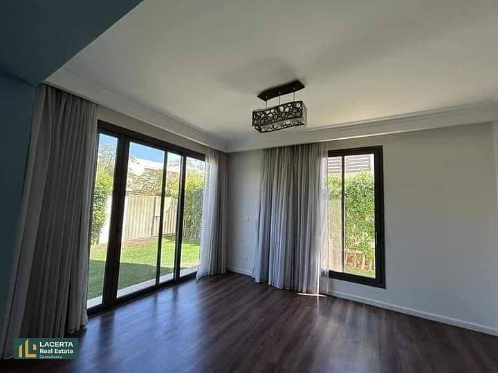 A 3-Bedroom Apartment Garden Ready To Move into,In Mountain View iCity Compound, Fifth Settlement, Directly Overlooking The Lagoon,  New Cairo. 3