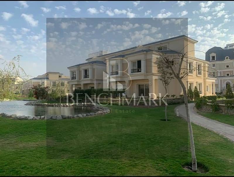 Villa for sale 4 Bdr in Mountain View October Park Compound, delivery now, corner, next to Mall of Arabia, near the entrance to Sheikh Zayed 5