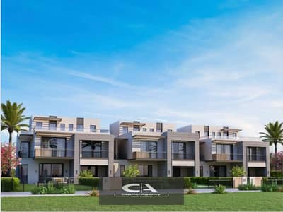 Apartment with garden  for sale with a 5% down payment *Hyde Park* in the heart of New Zayed Garden Lakes and equal installments