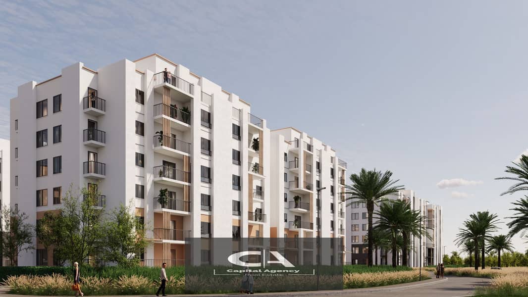 With only 15% down payment, an apartment for sale in the heart of New Zayed, fully finished - delivery soon 2