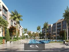 Ready to move own your apartment with a  roof, 4/3 finishing, in Azad Compound in the heart of Fifth Settlement A distinctive view of the lagoon 0