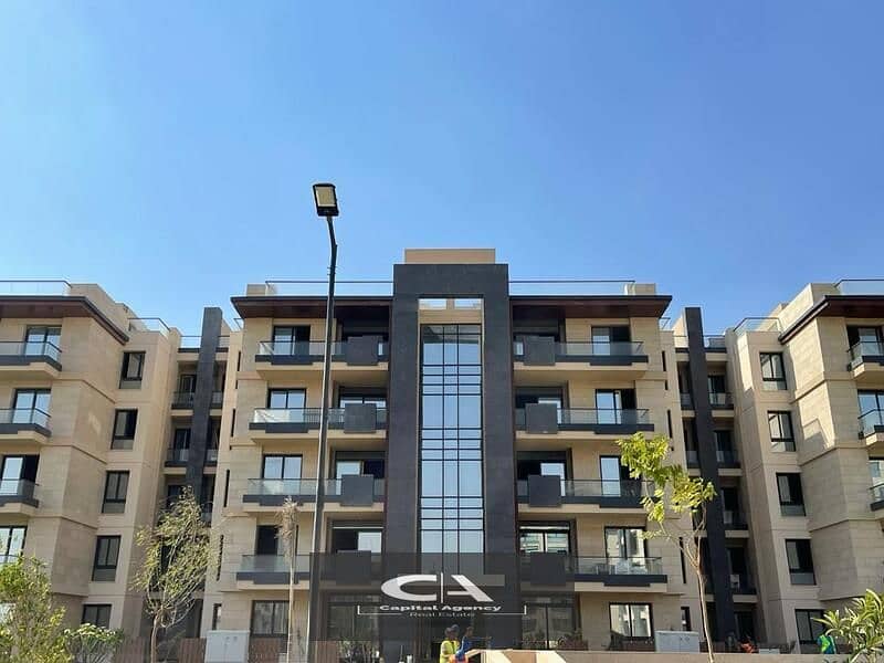 Ready to move own your apartment with a  roof, 4/3 finishing, in Azad Compound in the heart of Fifth Settlement A distinctive view of the lagoon 12