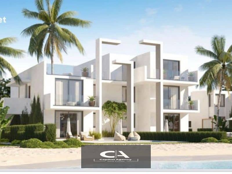 With only 5% down payment, a 3-room chalet with super luxury finishing in D Bay Al Sahel, on high terraces | Special cash discount 3