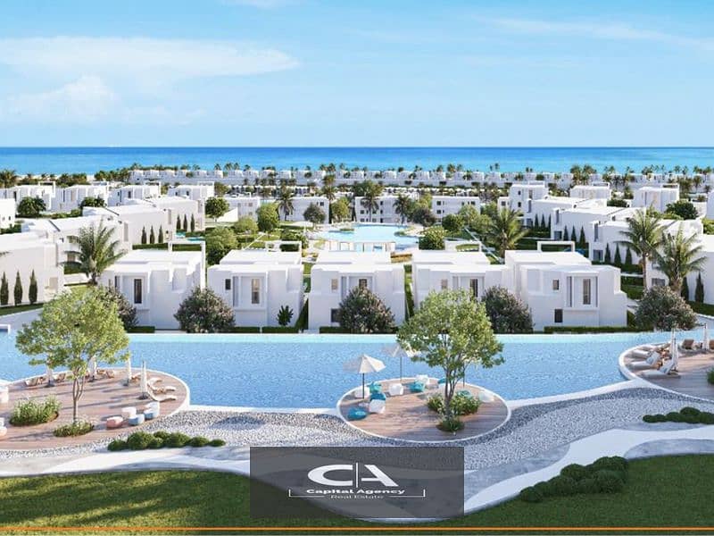 With only 5% down payment, a 3-room chalet with super luxury finishing in D Bay Al Sahel, on high terraces | Special cash discount 1