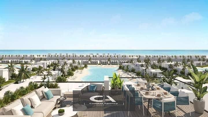 With only 5% down payment, a 3-room chalet with super luxury finishing in D Bay Al Sahel, on high terraces | Special cash discount 16