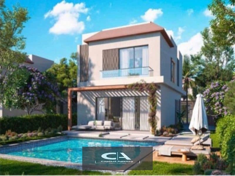 Apartment with roof in the heart of October in Badya Palm Hills Compound Only 5% down payment with an open view on the landscape _ offer the cityscape 12