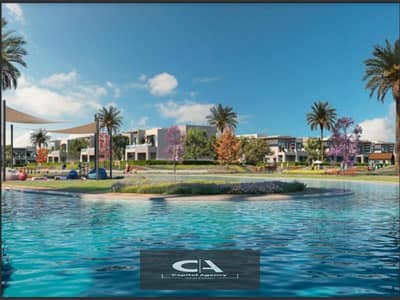 With only 5% down payment, an apartment for sale in Garden Lakes Compound in the heart of Zayed - View on the Lagoon - Hyde Park