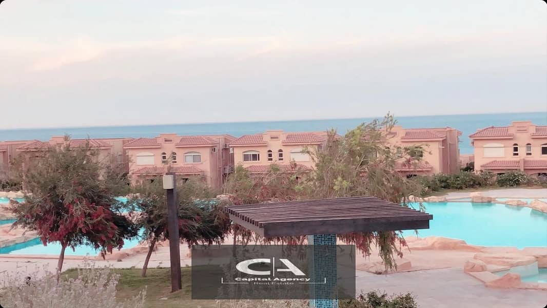 3-room chalet with garden  for sale, fully finished, in Telal Ain Sokhna 27% cash discount | Prime Location | Only 10% down payment 15