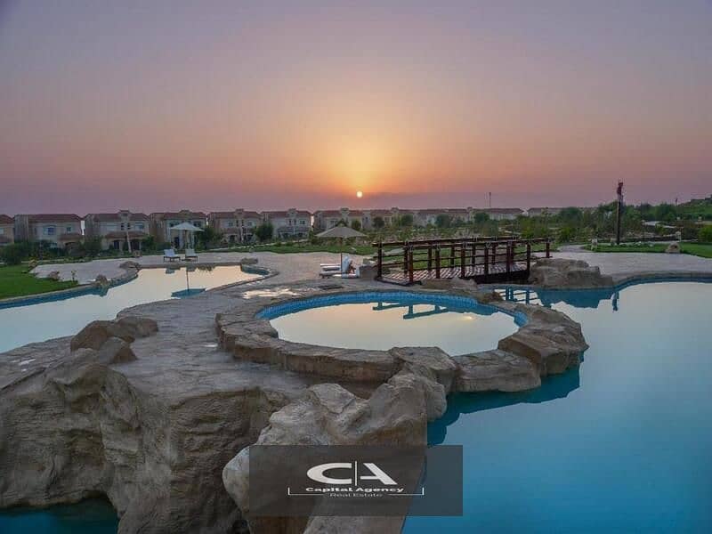 With a down payment of only 5% , I own a fully finished chalet in Telal Ain Sokhna Village View directly on the sea With a cash discount of 27% 5