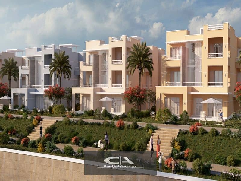 With a down payment of only 5% , I own a fully finished chalet in Telal Ain Sokhna Village View directly on the sea With a cash discount of 27% 8