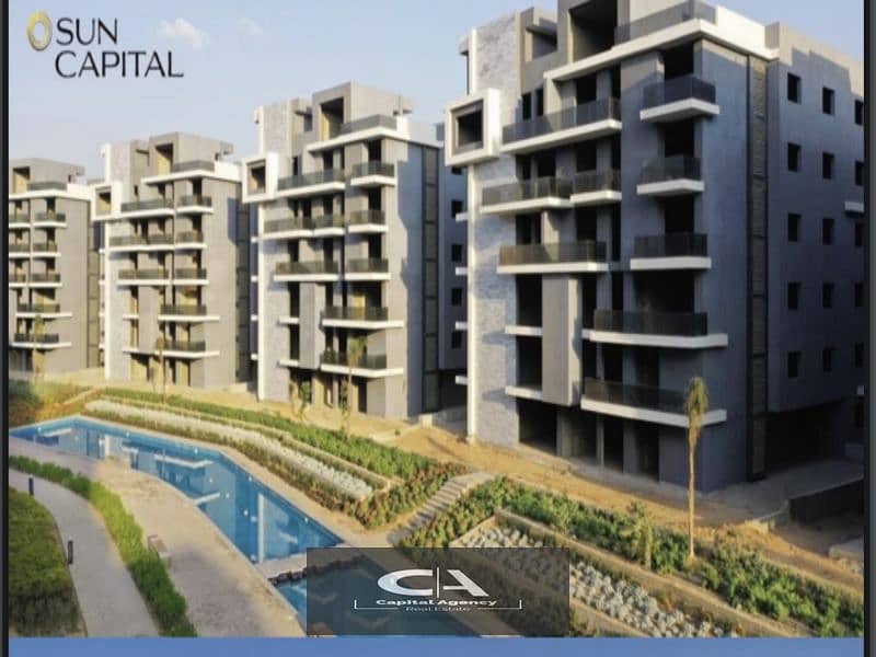 Ground floor apartment with garden, immediate receipt, in the heart of October, with 10% down payment and equal installments Sun Capital 1