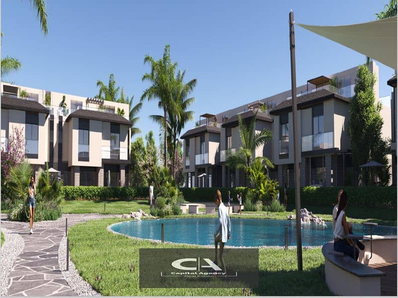 Sky Villa *Resale* with a private roof area with a view directly onto the lagoon in Telal East 0