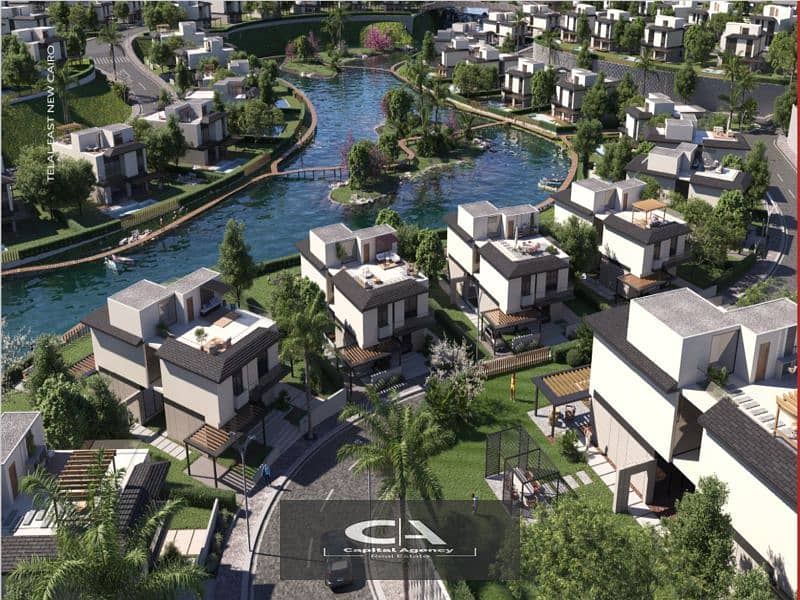 Sky Villa *Resale* with a private roof area with a view directly onto the lagoon in Telal East 2