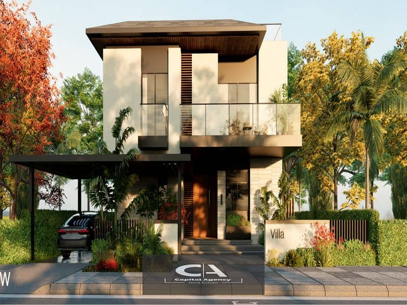 Sky Villa *Resale* with a private roof area with a view directly onto the lagoon in Telal East 7