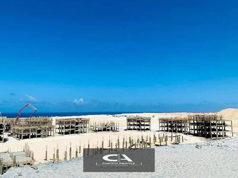 With a 5% down payment, own a fully finished chalet with garden, with a 31% cash discount and two years’ receipt in Ras El Hekma, North Coast - Cali C 22