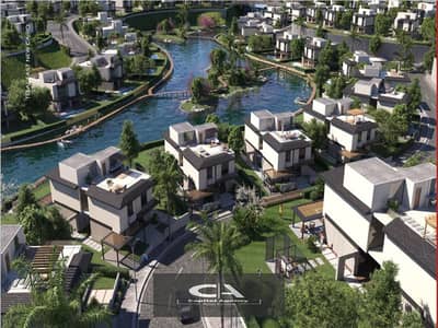 Apartment for sale in Telal East, the latest phase in the heart of the Fifth Settlement  5% down payment only Distinctive view directly on the lagoon