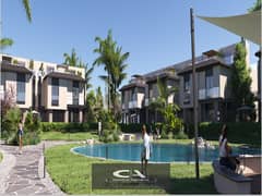 Apartment for sale in the heart of the Fifth Settlement in Telal East  5% down payment only Distinctive view directly on the lagoon * Telal East *