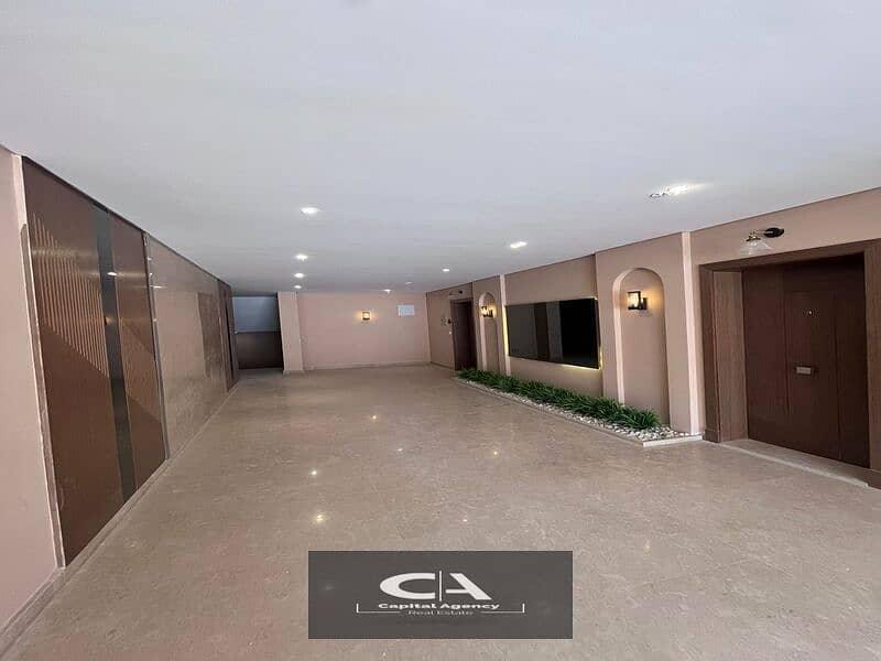 an apartment for sale fully finished, with the real estate developer, Dorra, in the heart of New Zayed 5