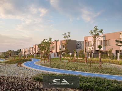 Apartment for sale, ground floor, garden, with only 5% down payment In the heart of October in Badya Palm Hills Compound View on the landscape | Insta