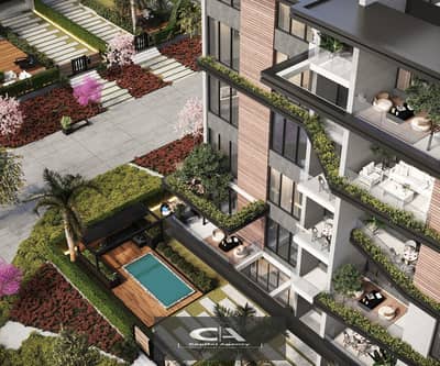 Apartment for sale in Garden without 0% down payment and installments over the longest payment period In the heart of the Fifth Settlement with ERG