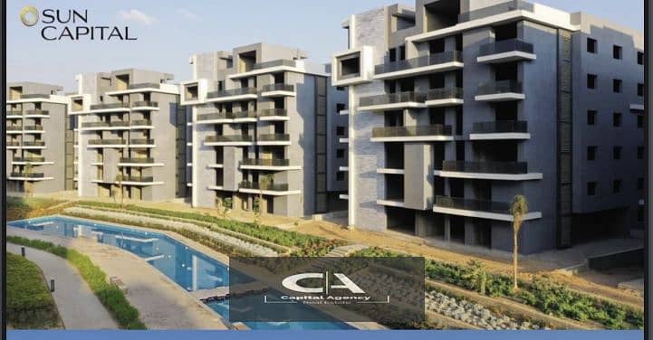 Own a private penthouse with a roof in October with a 10% down payment on the landscape in Sun Capital Compound 1