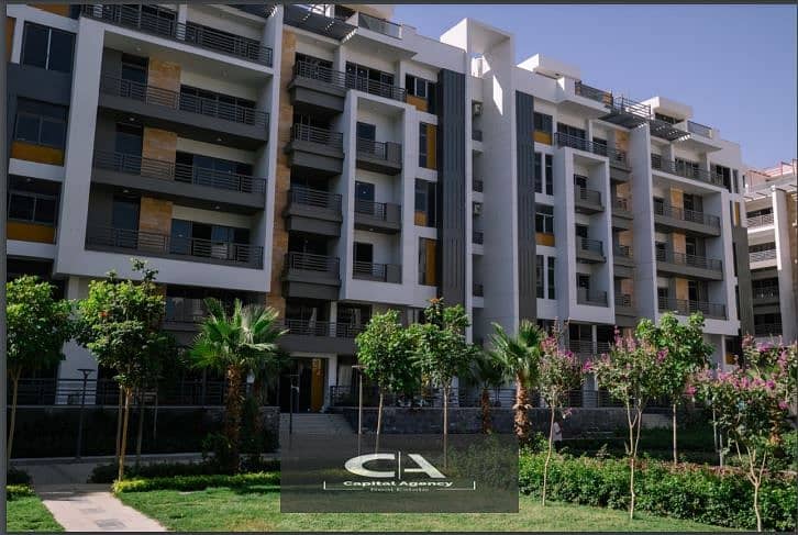 With a 30% cash discount, an apartment for sale in the Fifth Settlement in Golden Square - Icon Gardens Compound | 15% down payment * Icon Gardens * 0