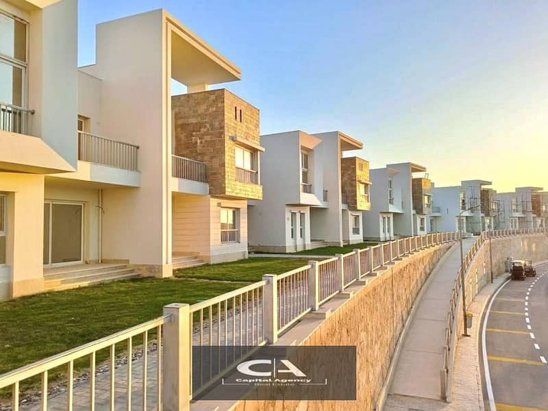 Own a chalet without a down payment for the first time in Ras El Hekma with the longest payment period with a25% discount on cash in Sea View finished 3