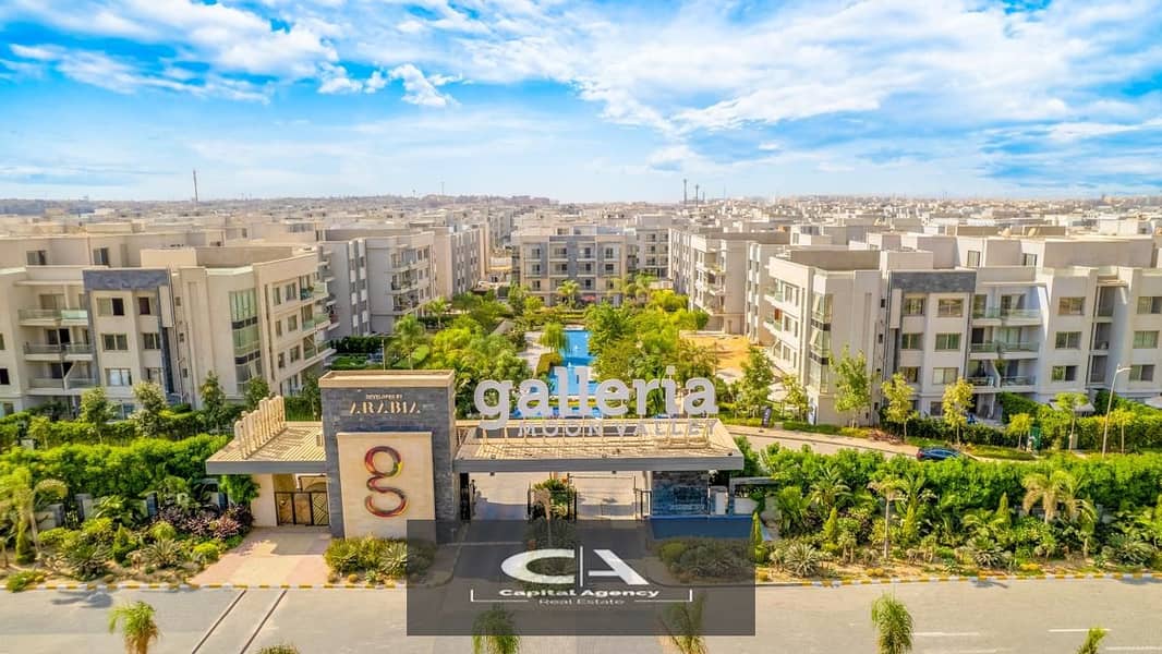 Own an apartment in equal installments ready to move with garden 70m,in the heart of the Fifth Settlement_Prime location _37%cash discount in Galleria 2