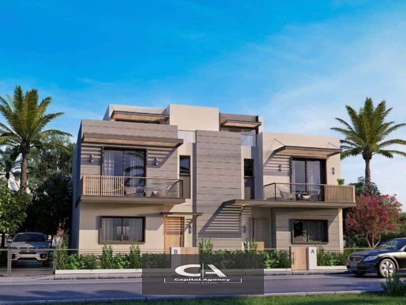 Apartment for sale *Hyde Park* in the heart of New Zayed Garden Lakes, with a 5% down payment and equal installments 5