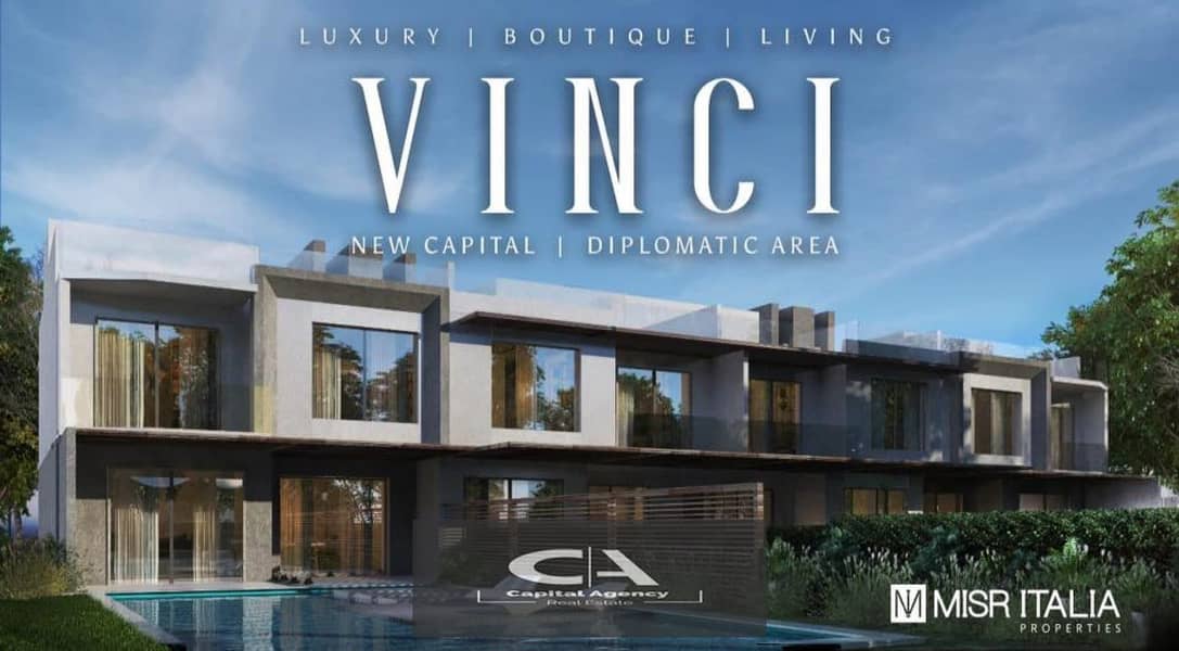 With a 5% down payment own an apartment with ready to move for a limited period with Misr Italia with a 30% discount on cash in the Administrat_Vinci 4