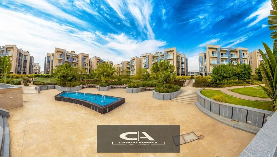 Own an apartment with garden ready to move with a 10% down payment in the heart of the Fifth Settlement _Prime Location _37% cash discount in Galleria 1