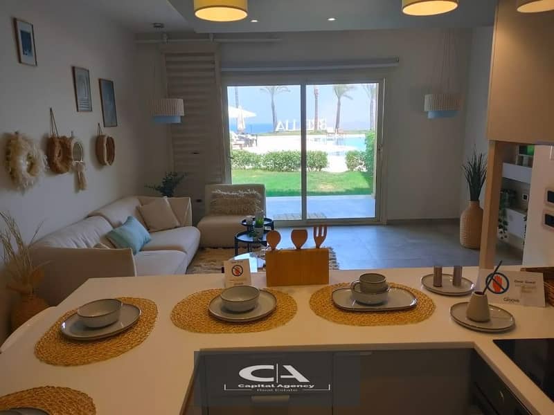 With a 30% cash discount and  a special price own a chalet with a private garden fully finished and soon to be delivered in The Groove El Sokhna 0