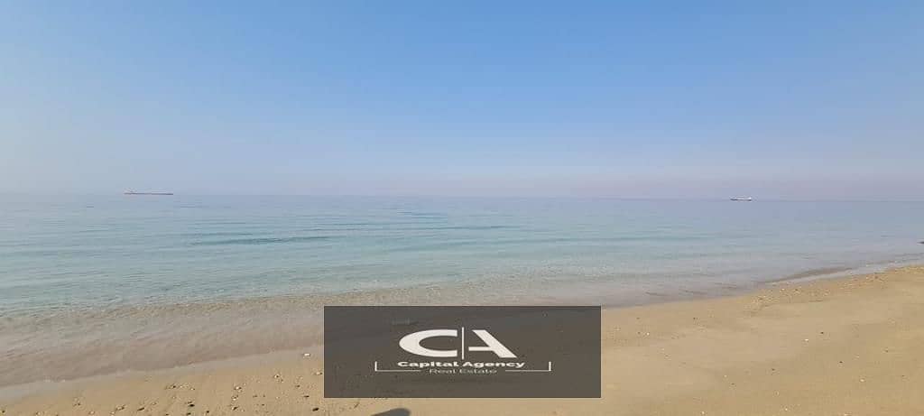 Own a  chalet with garden fully finished 84-m. directly on the sea with a 33% discount on cash in Ain Sokhna & a 10% down payment in Majada _ Iwan 5