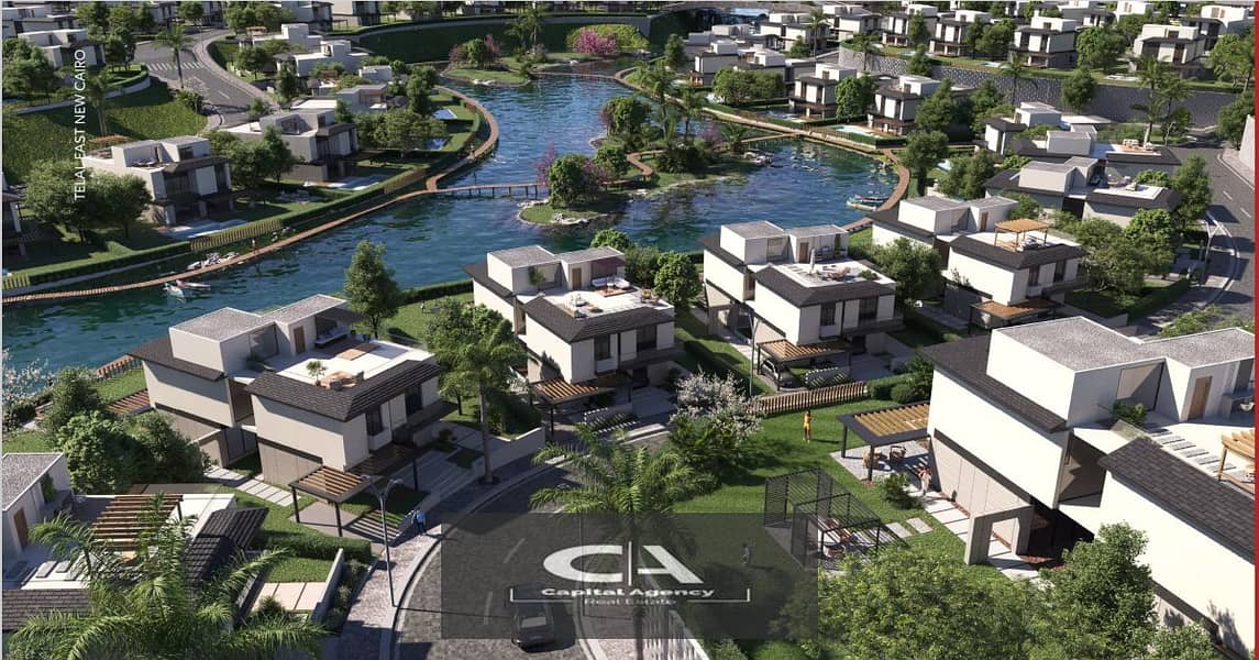 With only 5% down payment book at Launch Telal East in the heart of the Fifth Settlement _With a distinctive view directly on the lagoon * Telal East* 0