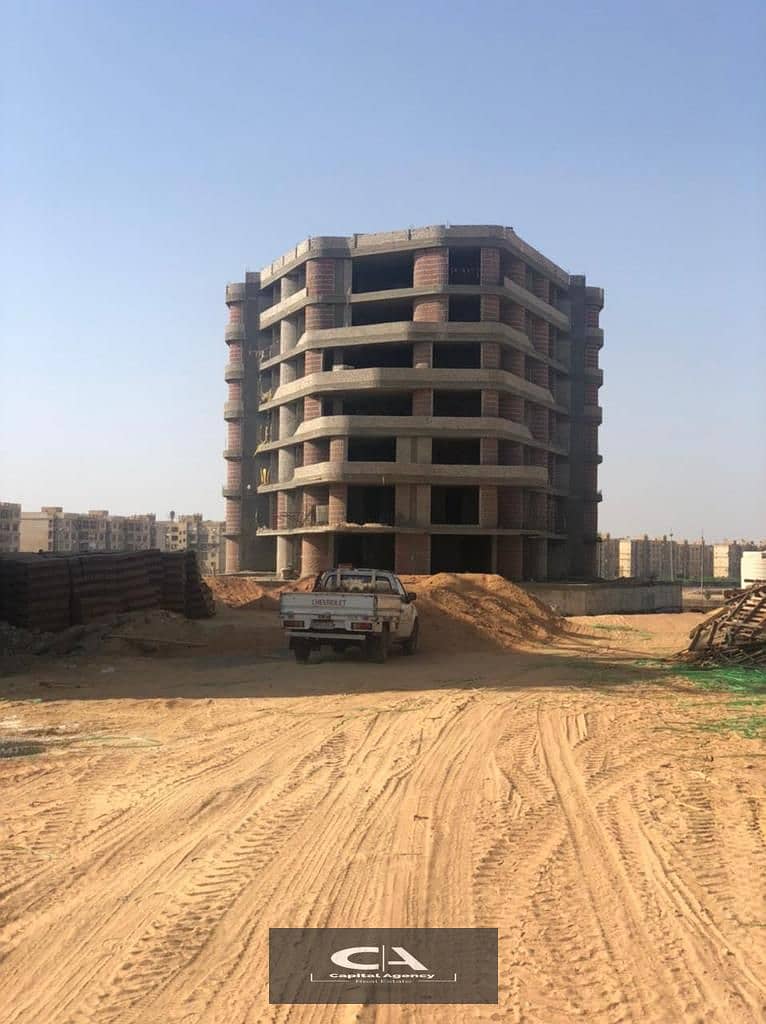 For sale an apartment with garden 55m. fully finished to be delivered in 2025/2026_Bloomfields Compound front of Madinaty_5% down payment_Tatweer Misr 7