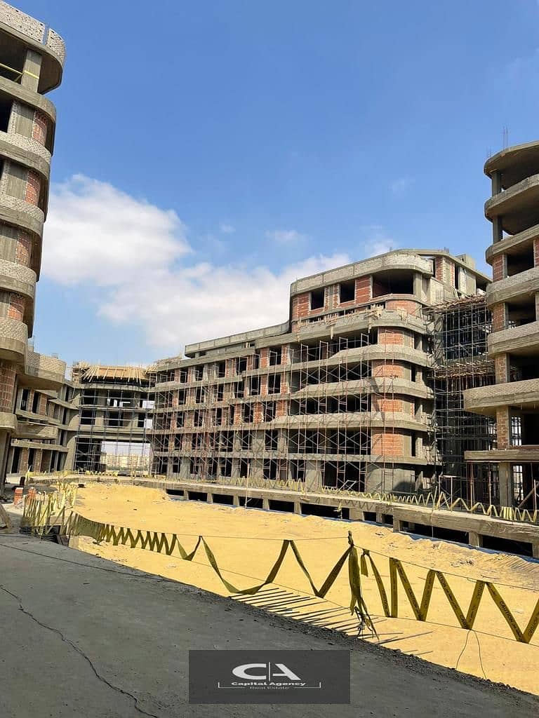 For sale an apartment with garden 55m. fully finished to be delivered in 2025/2026_Bloomfields Compound front of Madinaty_5% down payment_Tatweer Misr 9