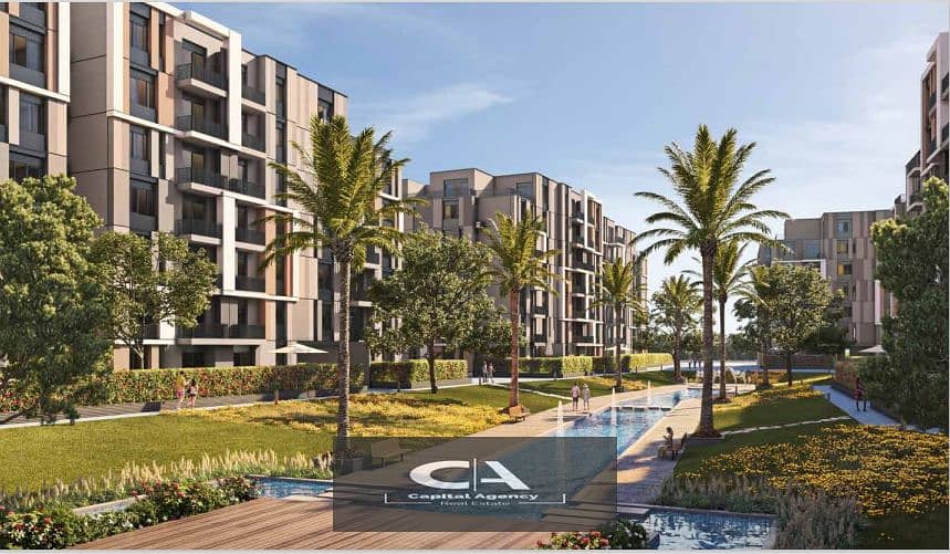 Own an apartment at launch price in the first phase of Hassan Allam with a 5% down payment in the heart of Mostakbal City, Park Central Compound 0