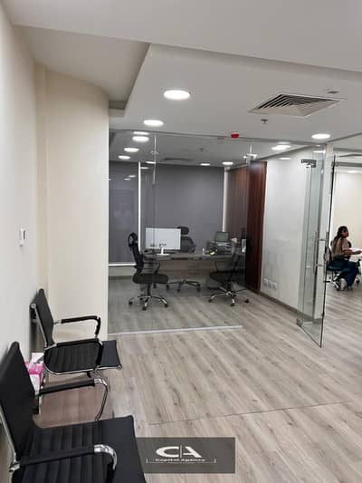 fully finished with Ac's admin office 130m for rent in trivium - New Cairo