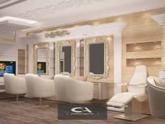 beauty center 110 m fully finished with Ac's for rent in big mall nearby AUC - New cairo 0