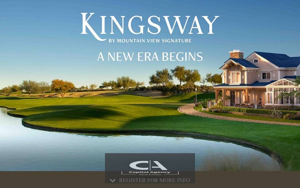 Own a villa with a 5%down payment in the heart of 6th of October with a private garden at the opening of the first phase of the Mountain View_KingsWay 3