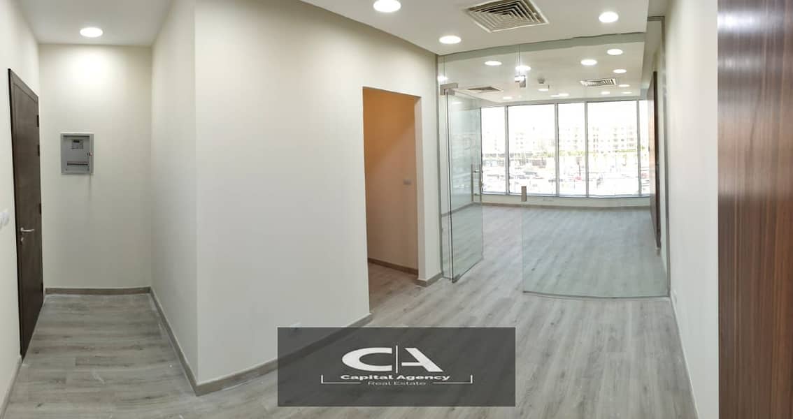 fully finished admin office 55m with Ac's for rent in trivium - New Cairo 2