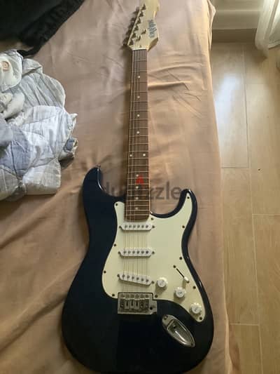 used few times electric guitar with new strings and cable