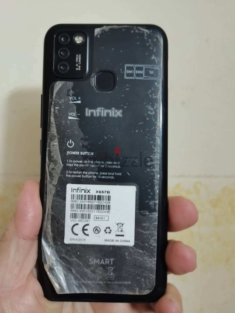 infinix smart 6 كسر زيرو 64 , 3 GB RAM 3