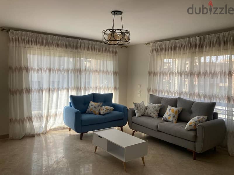 Furnished apartment rent at New Giza شقة للإيجار بالفرش في نيو جيزة 1